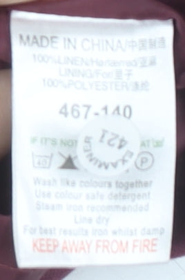 Next Women's Red Shift Dress, Size 8, Formal Knee Length