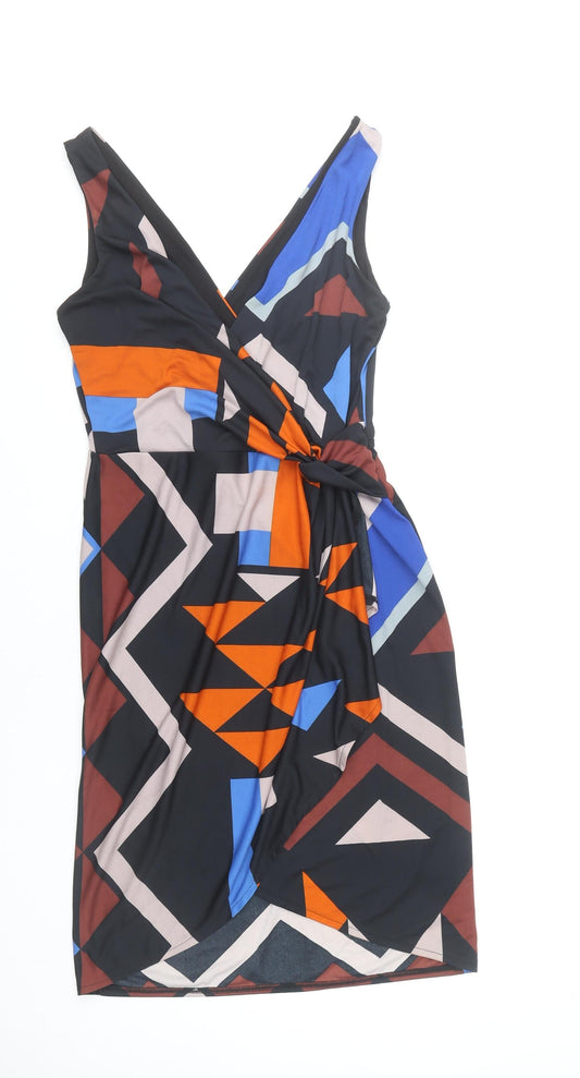 Next Women's Multicoloured Wrap Dress Size 10