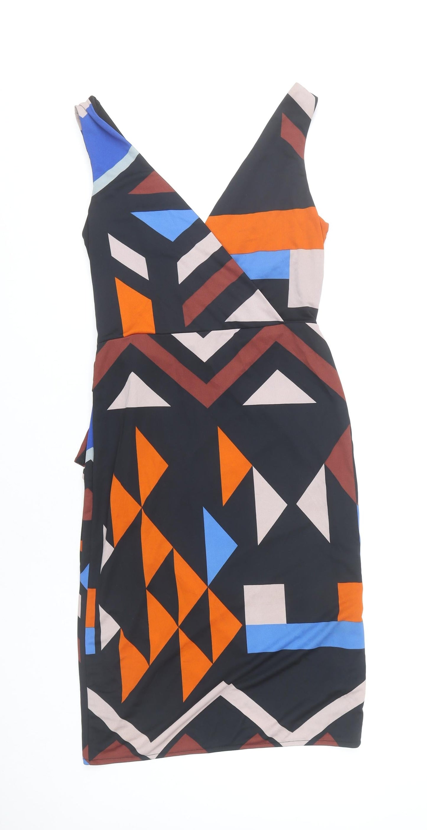 Next Women's Multicoloured Wrap Dress Size 10