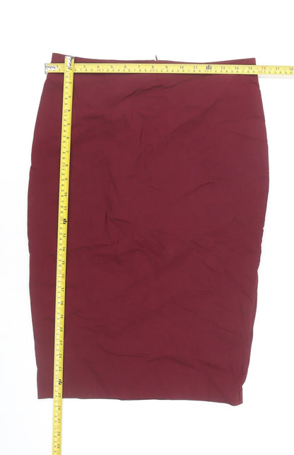 ASOS Women's Red Pencil Skirt Size 14