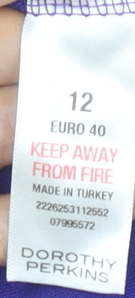 Dorothy Perkins Purple Sheath Dress, Size 12, Party Ready