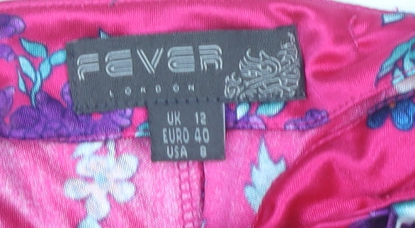 Fever London Women's Multicoloured Floral Dress Size 12