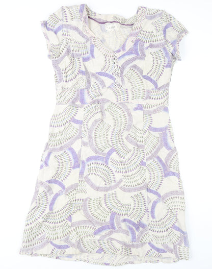 Mistral Women Multicoloured Dress Size 12 V-Neck