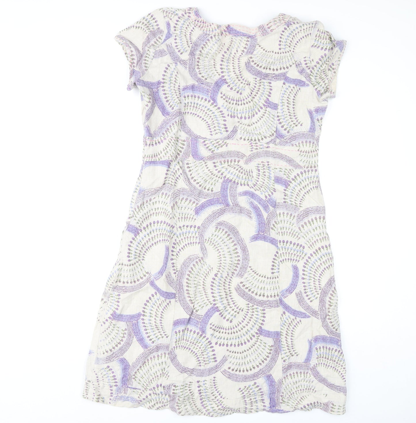Mistral Women Multicoloured Dress Size 12 V-Neck