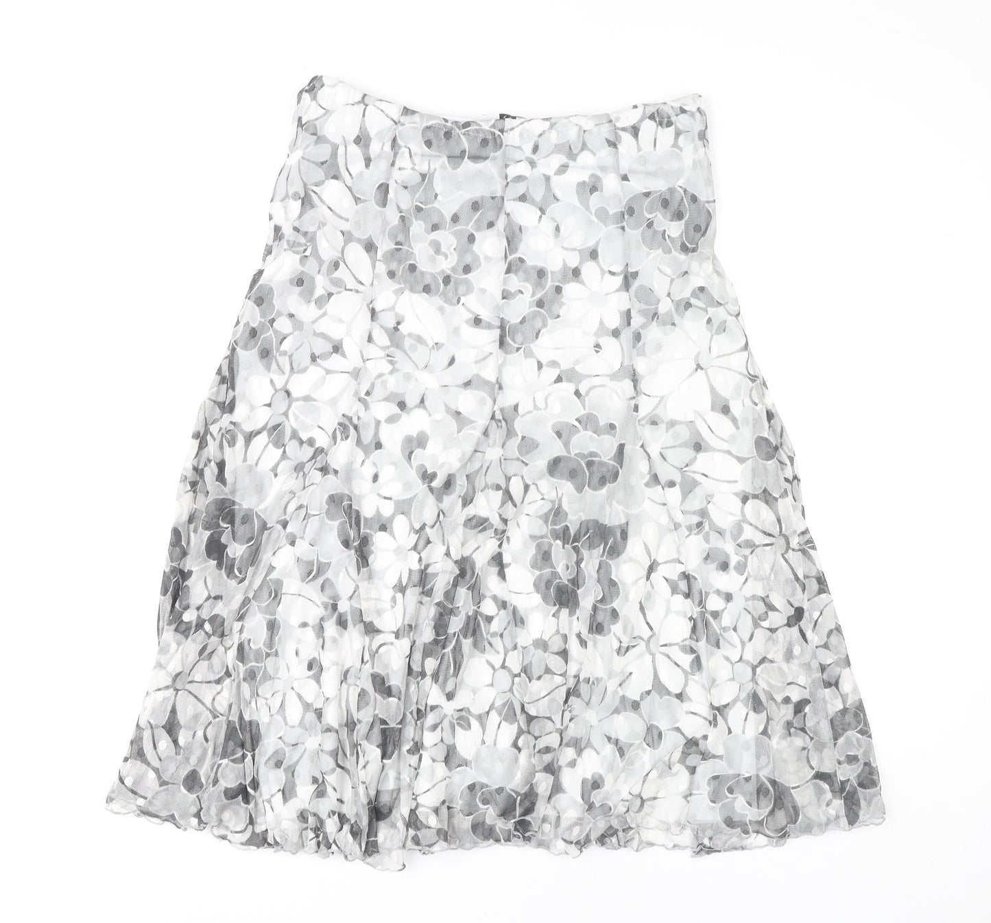 Kate Lilly Women's Floral Midi A-Line Skirt, Size 14