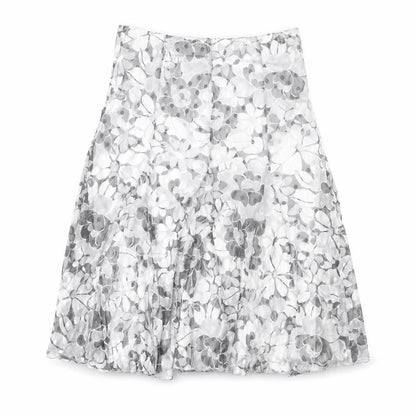 Kate Lilly Women's Floral Midi A-Line Skirt, Size 14