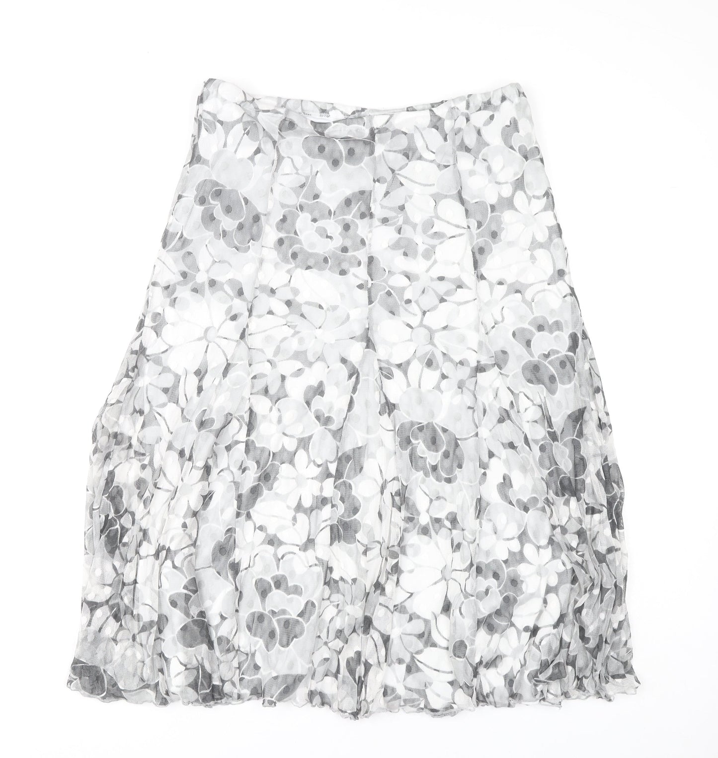 Kate Lilly Women's Floral Midi A-Line Skirt, Size 14