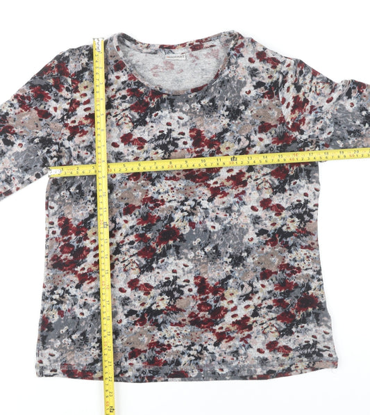 Damart Women's Floral 3/4 Sleeve Top Multicoloured Size 10/12