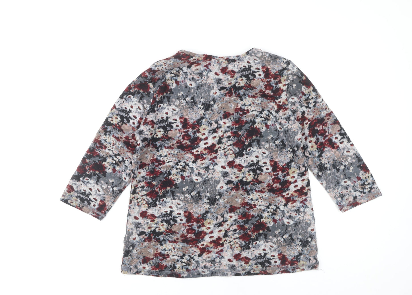 Damart Women's Floral 3/4 Sleeve Top Multicoloured Size 10/12