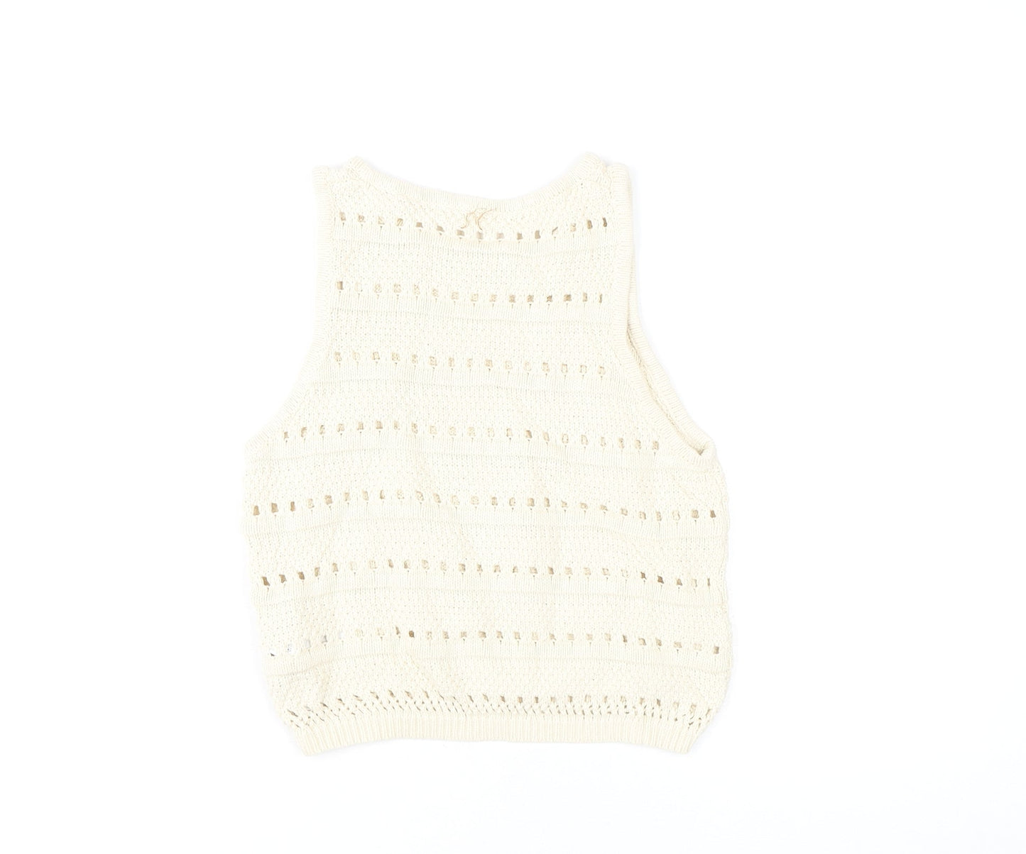 Levi's Women's White XS Knit Vest Casual Sleeveless