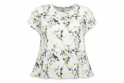 Womens UK Size 12 Papaya Multicoloured Basic T-Shirt