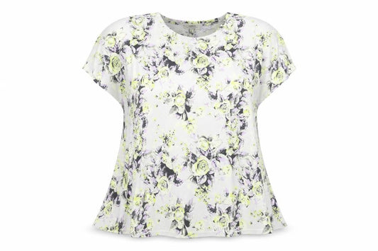 Womens UK Size 12 Papaya Multicoloured Basic T-Shirt