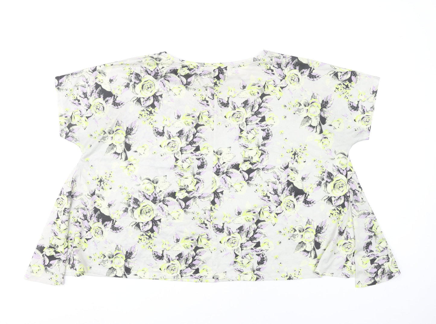 Papaya Women's Multicoloured Floral T-Shirt - Size 12