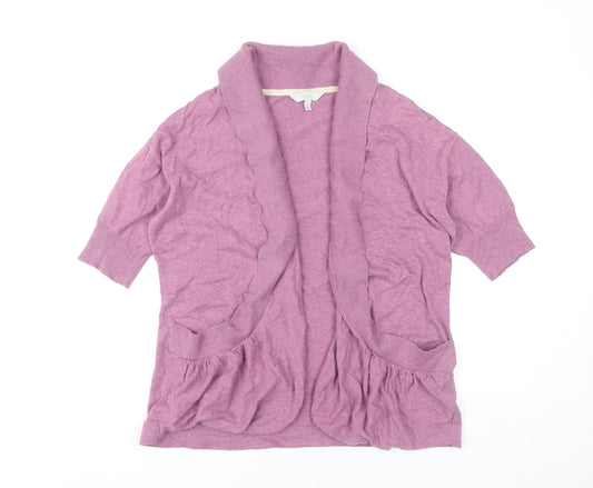 Womens UK Size 12 Fat Face Pink Cardigan Jumper