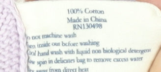 Jack Wills Purple Cable-Knit Women's Jumper Size 10