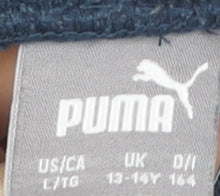 Puma Boys Blue Elastic Waist Joggers, 13-14 Years, Cotton