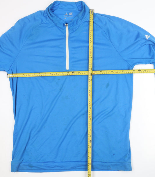 Adidas Men's Blue Golf Pullover Top - Size L
