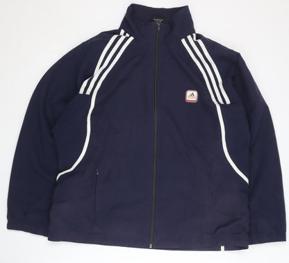 Adidas Men's Blue Track Jacket Size S Polyester
