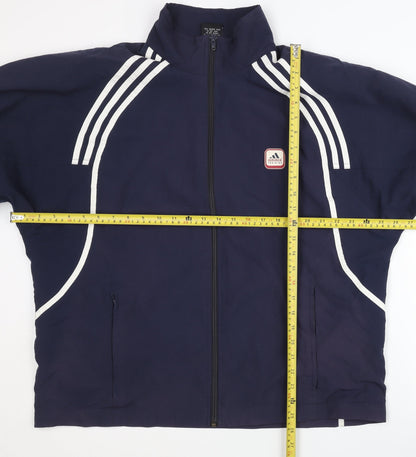 Adidas Men's Blue Track Jacket Size S Polyester