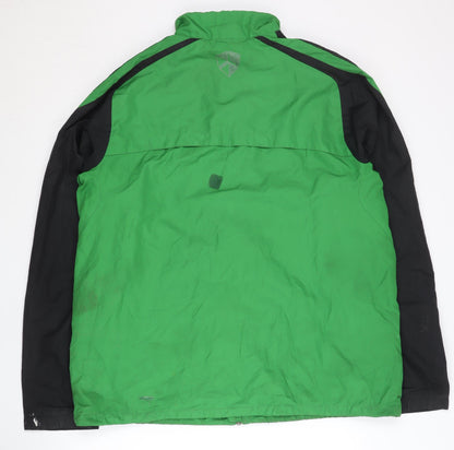 Nike Men's Green Track Jacket, XL, Hooded Full Zip