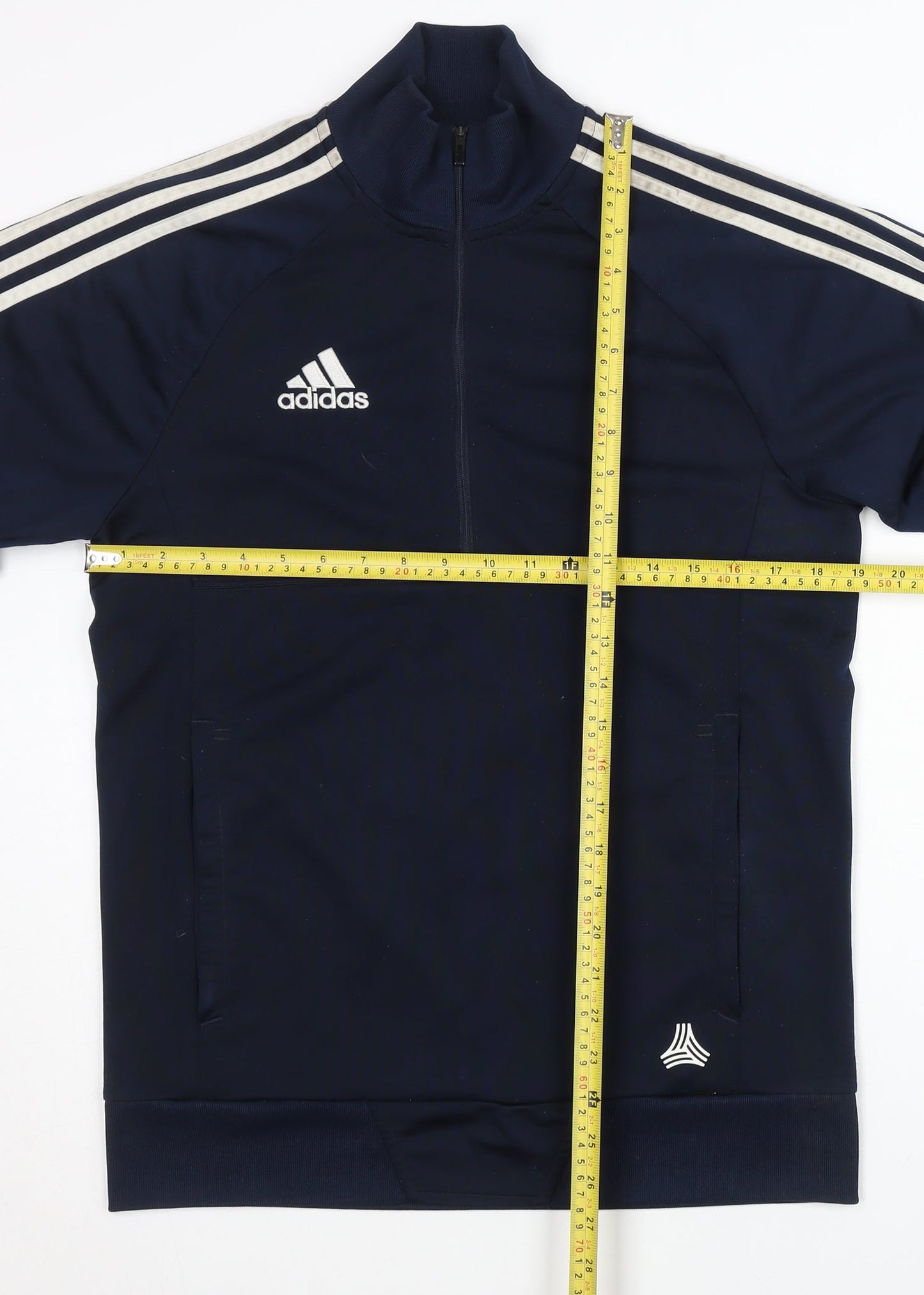 Adidas Men's Blue Track Jacket Size S, 1/2 Zip