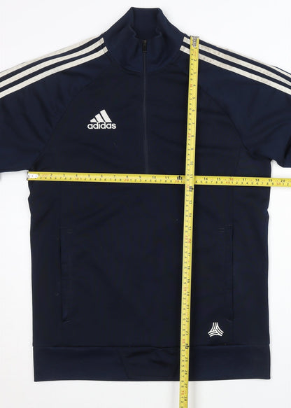 Adidas Men's Blue Track Jacket Size S, 1/2 Zip