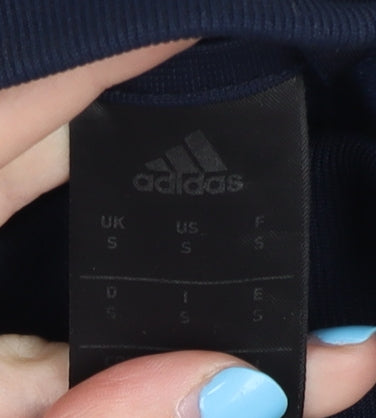 Adidas Men's Blue Track Jacket Size S, 1/2 Zip