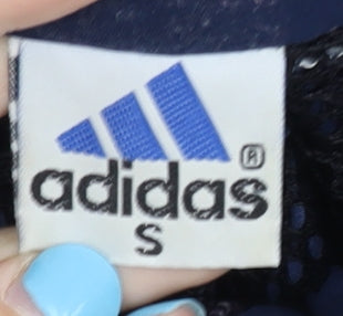 Adidas Men's Blue S Track Jacket, Lightweight Nylon