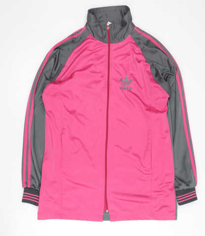 Adidas Unisex Adults Pink Grey Track Jacket XL