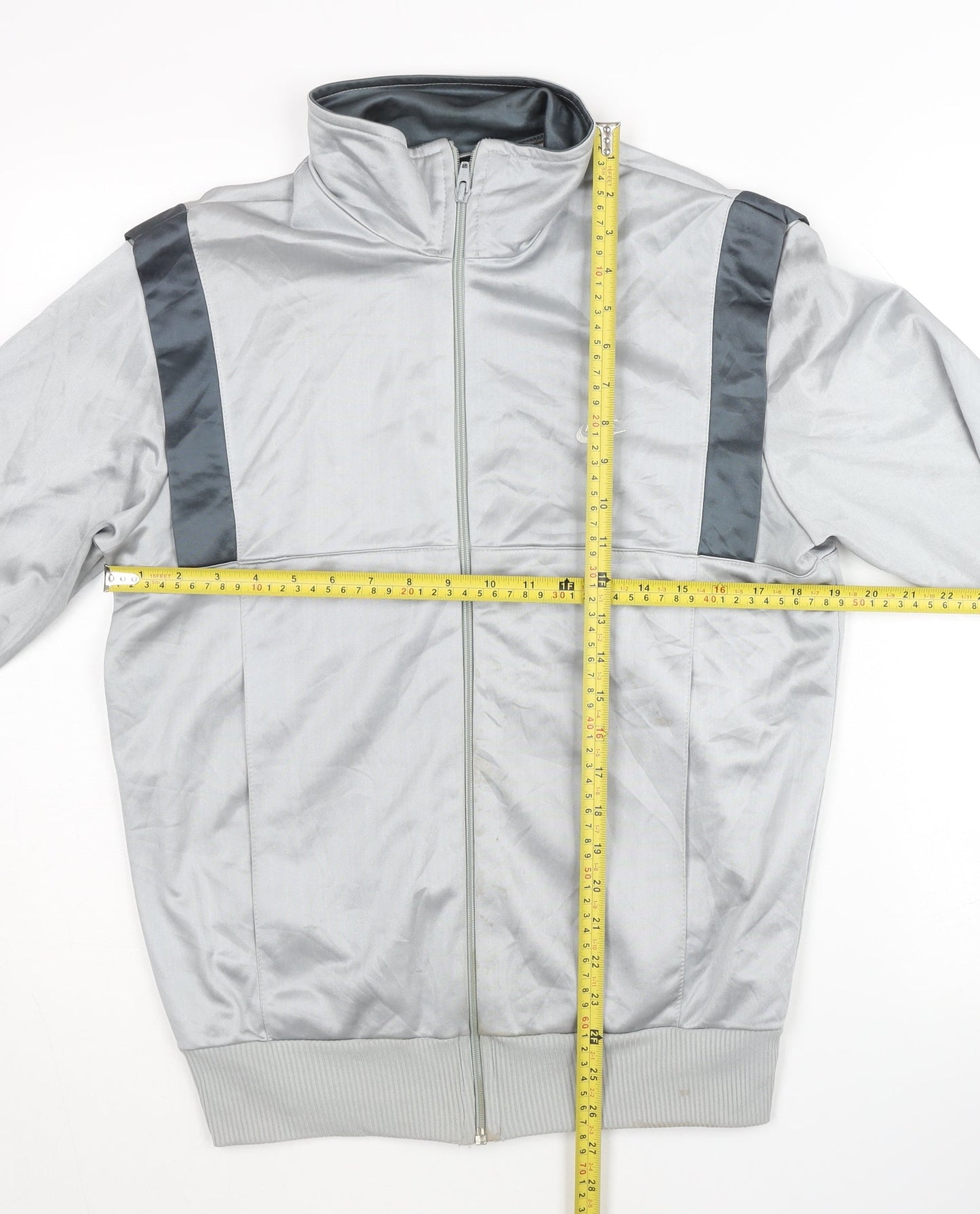 Nike Men's Silver Track Jacket Size L