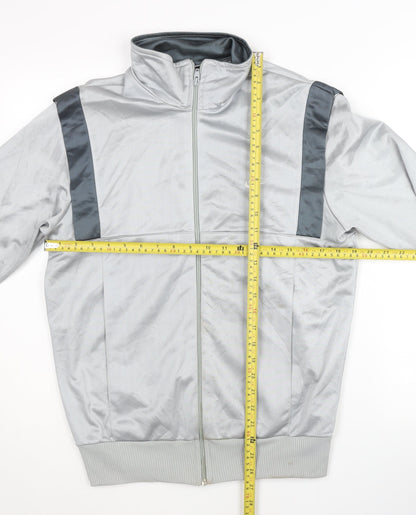 Nike Men's Silver Track Jacket Size L