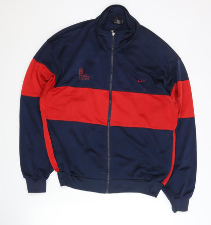 Nike Men's Blue Track Jacket Size M - All Seasons Activewear