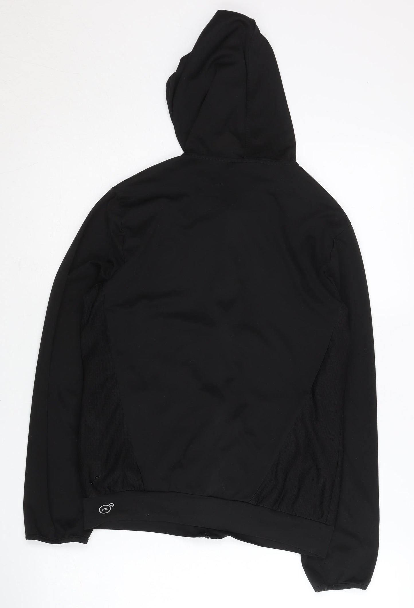 Puma Women's Black Full Zip Hoodie, Size 10, Lightweight