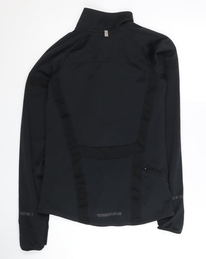 Nike Women's Black Track Jacket, Size S, Reflective, Dri-FIT