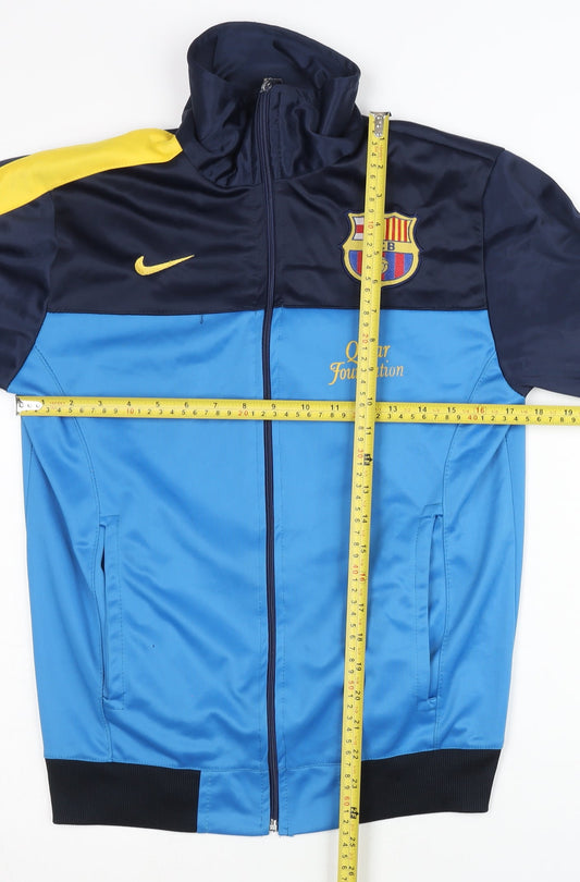 Nike Men's XL Blue Yellow Track Jacket