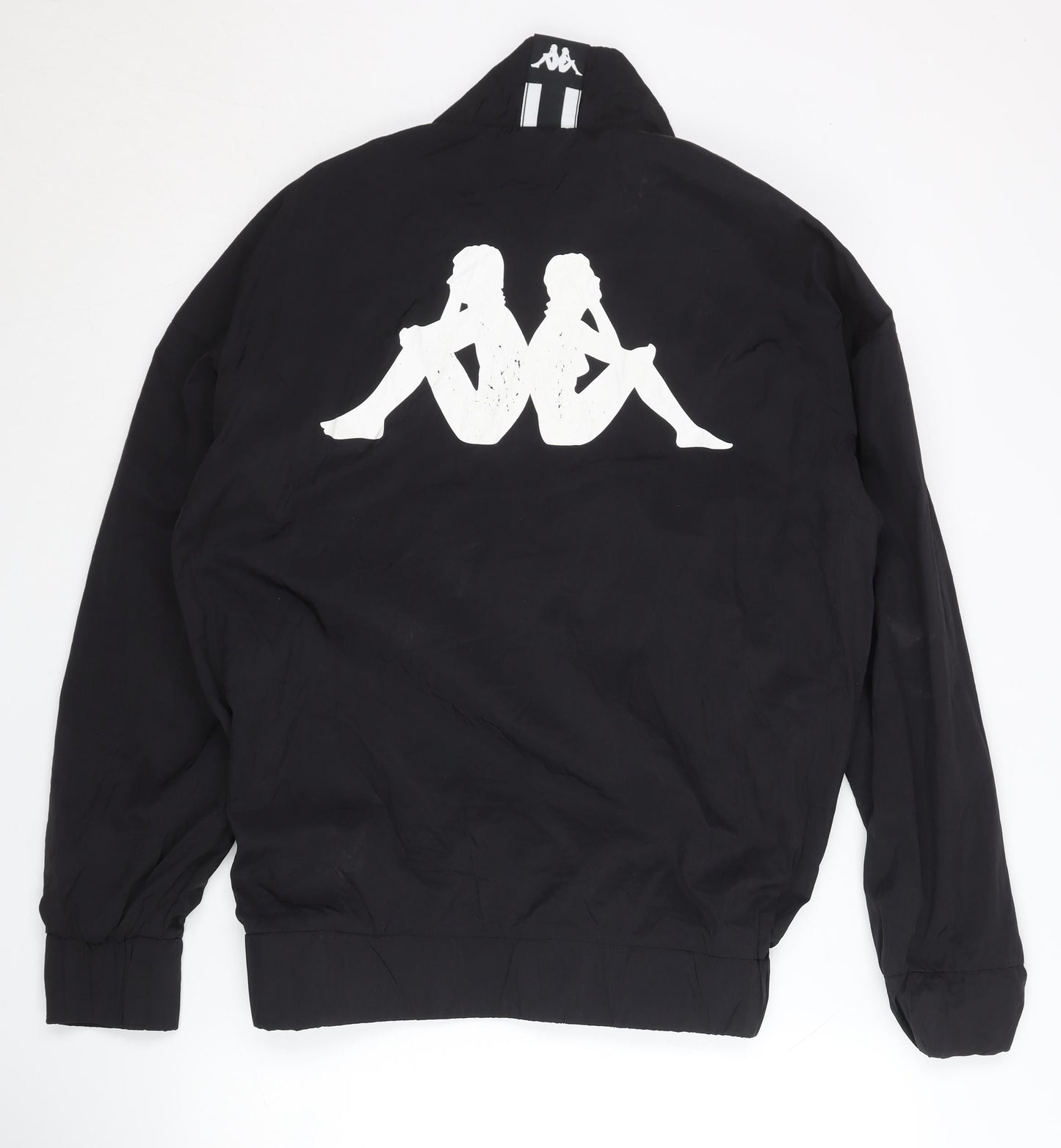 Kappa Men's Black Track Jacket, Medium, 1/2 Zip