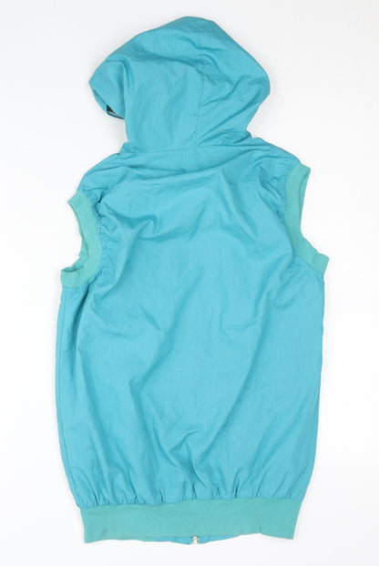 Adidas Women's Hooded Blue Basic Jacket Size 14