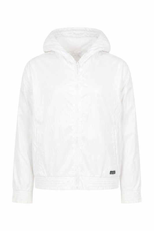 Essentials Sportzone Women's White Windbreaker M Hooded