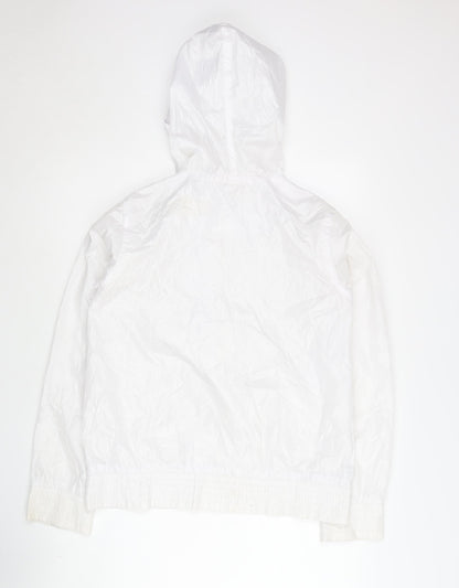 Essentials Sportzone Women's White Windbreaker M Hooded