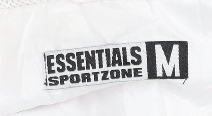 Essentials Sportzone Women's White Windbreaker M Hooded