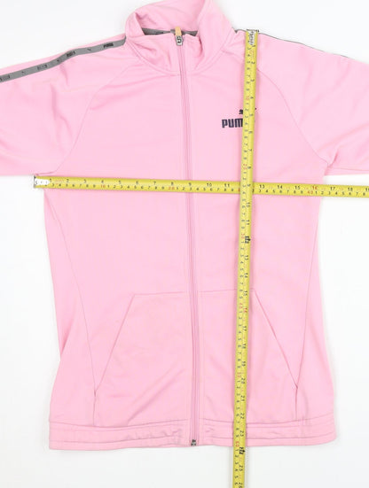 Puma Girls Pink Track Jacket, Size 14, Lightweight Sportswear