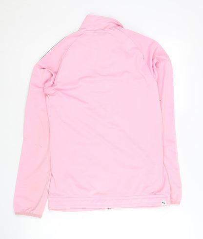 Puma Girls Pink Track Jacket, Size 14, Lightweight Sportswear