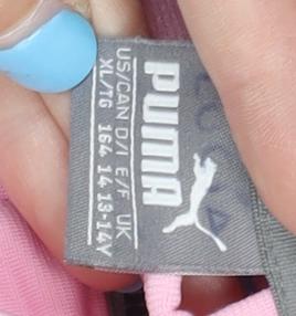 Puma Girls Pink Track Jacket, Size 14, Lightweight Sportswear