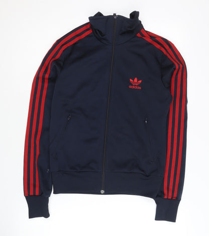 Adidas Women's Track Jacket, Navy, Size 8, Polyester
