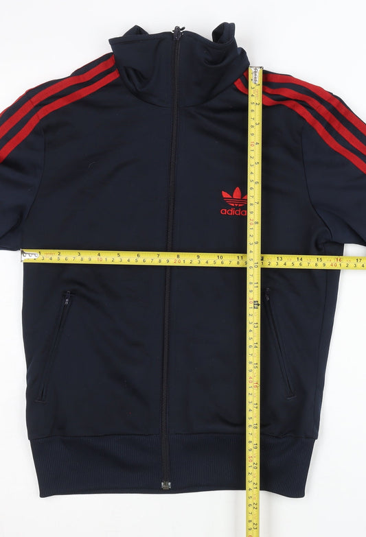 Adidas Women's Track Jacket, Navy, Size 8, Polyester