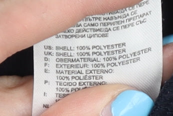 Adidas Women's Track Jacket, Navy, Size 8, Polyester