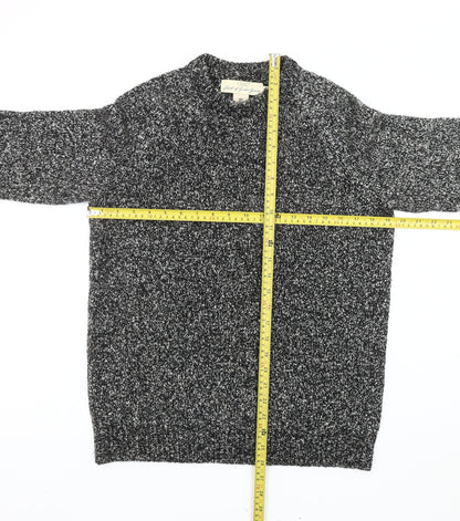 H&M L.O.G.G. Men’s Grey Chunky-Knit Crew Neck Jumper Size S