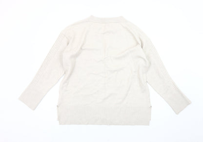 Womens UK Size M River Island Beige Pullover Jumper