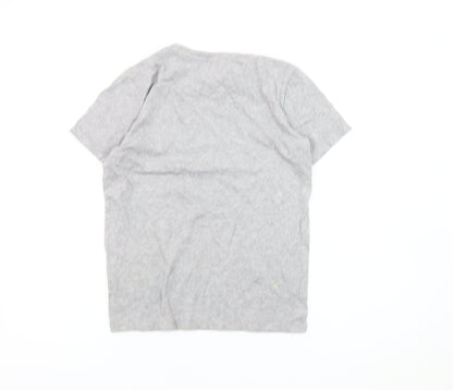 Original Penguin Boys Grey Logo T-Shirt 10-11 Years Short Sleeve Casual