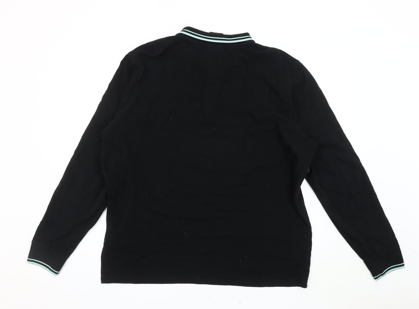 Fanatics Men’s Manchester City Black 2XL Long Sleeve Polo Shirt